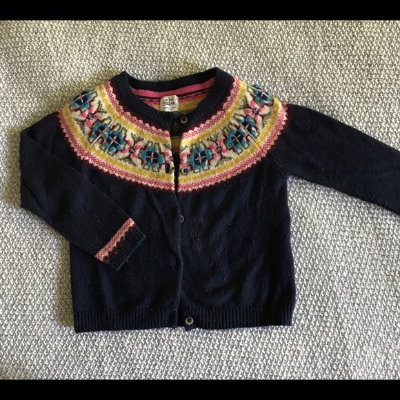 fair isle cardigan girls